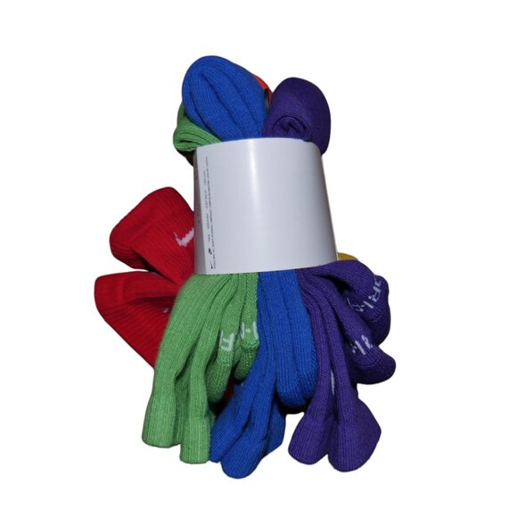 Nike Everyday Plus Cushioned Crew Training Socks L 6-PACK Multi Color SX6897-903 - Picture 9 of 11